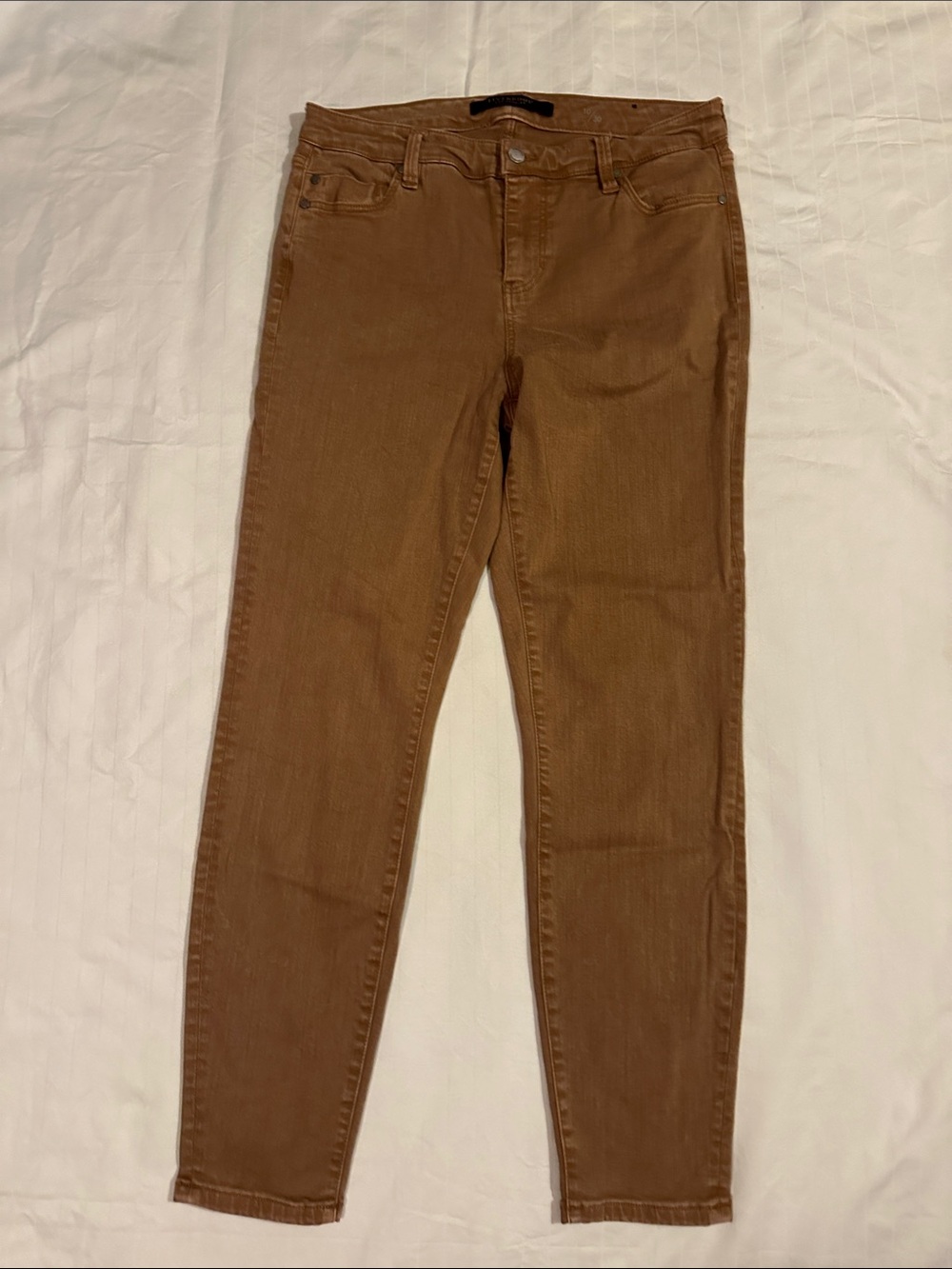 Liverpool High-Rise Ankle Skinny Jeans in Brown